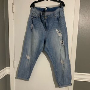 Torrid Distressed Boyfriend Jean